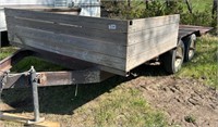 2000 Homebuilt Tandem Axle Flat Deck Trailer. 2"