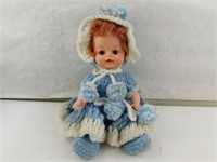 Vintage Doll with Knite Dress