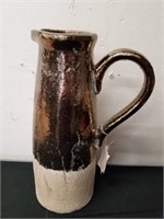 8.86 X 5.71x 14.37-in Canadia terracotta pitcher