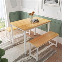 AWQM Dining Room Table Set, of 3 READ INFO