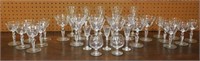 Crystal and Glass Stemware.