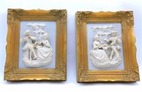 Alt Meissen Art Caste-Park of Sanssouci Plaques.