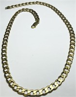 10KT YELLOW GOLD 13.15GRS 18 INCH LINK CHAIN
