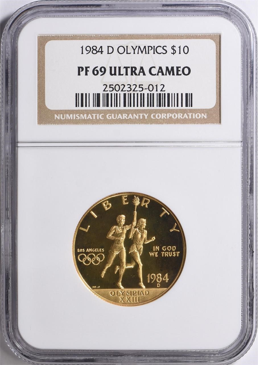 1984-D XXIII Torch Bearer GOLD $10 NGC Proof-69 UC