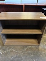 Walnut Laminate 2 Tier Bookshelf