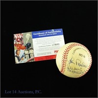 Signed Juan Marichal John Roseboro Baseball (PSA)