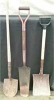 3 Shovels, Assorted Sizes Types