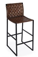Butler Specialty Urban woven leather bar stool