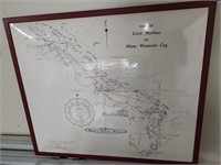 Bahamas Yachting Services Framed Map