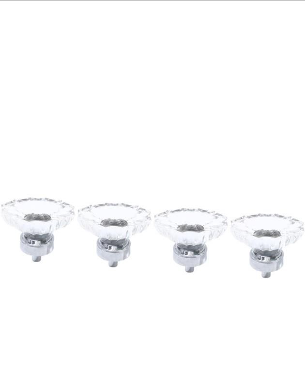 (New) Wardrobe knobs, 3pcs Glass Dresser Diamond