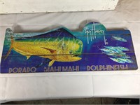 WOOD SIGN- DORADO- MAHI MAHI- DOLPHINFISH