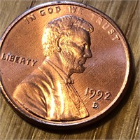 1992 D Lincoln Memorial Penny - Error?