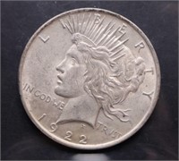 1922 U.S. Silver Peace Dollar