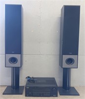 KLH Reciever W/ Tower Speakers & Stands