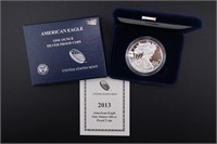 2013-W U.S. Silver Proof Eagle - Box & COA