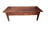 Long Rectl. Coffee Table with Drawer