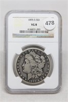 1895S VG8 Morgan Silver Dollar