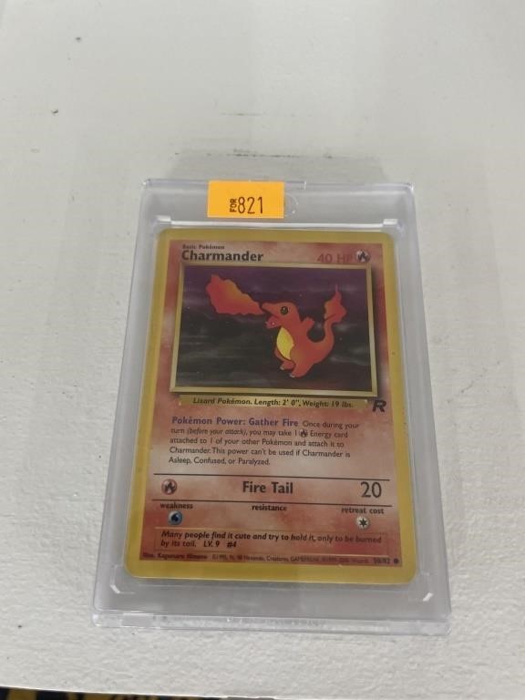 Vintage charmander Pokémon card