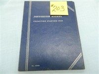 (40) Jefferson Nickels in Partial 1938 Book