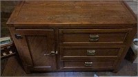 Wood Cabinet Dresser 18x44x30 in Tall No Contents