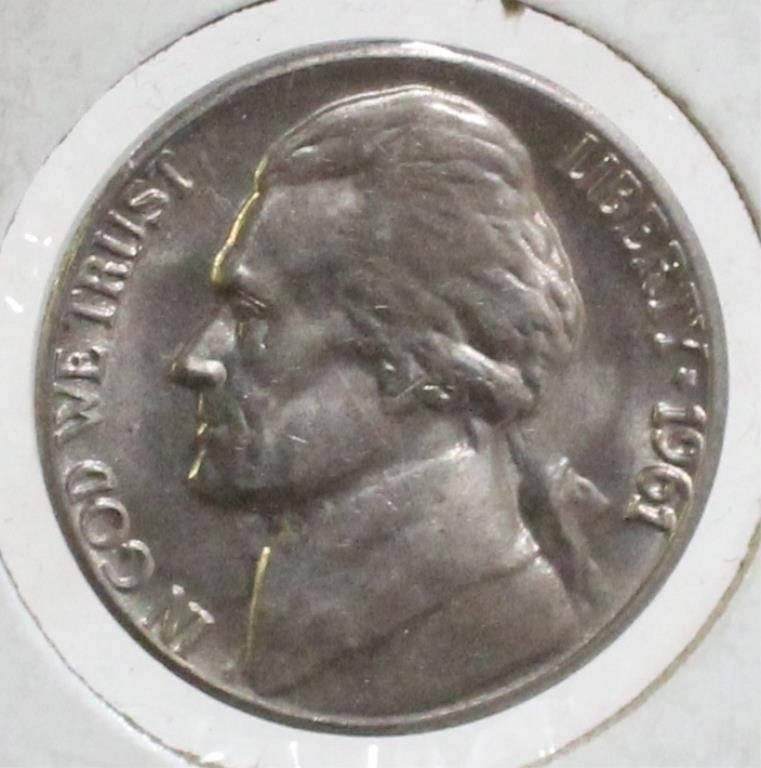 1961 Jefferson Nickel (BU)