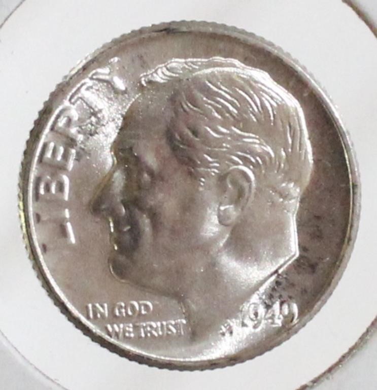 1949-D Roosevelt Silver Dime