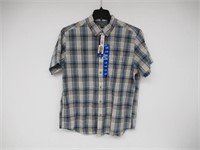Eddie Bauer Men's LG Short Sleeve Button Up Shirt,