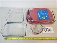 Anchor Glass Bakeware and Measuring Cup (No Ship)