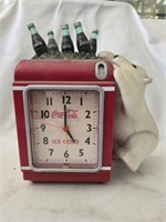 Vintage Plastic Coca-Cola clock bank