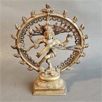 Cast Brass Shiva Goddess Sculpture