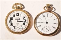 TWO RAILROAD POCKET WATCHES