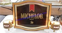 Vintage Lighted Michelob Sign (26 x 17) - Works