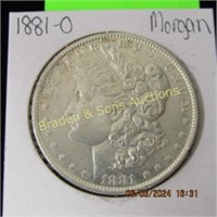 US 1881-O MORGAN SILVER DOLLAR