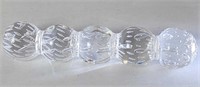 Vintage glass knife rest / paperweight 7"long