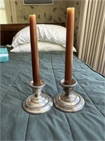 2 Kenilworth Sterling Weighted Candlesticks