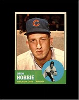 1963 Topps #212 Glen Hobbie EX to EX-MT+