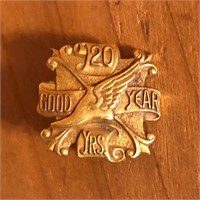 10K Gold Goodyear 20 Year Service Pin