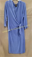 CITIKNITS Blue Faux Wrap Dress