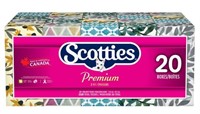 20-Pk Scotties Premium Facial Tissue, Soft &