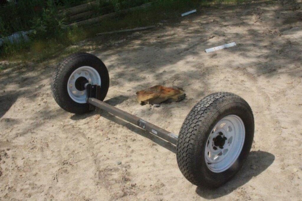 Axle F 78-15 W/ Tires & Rims