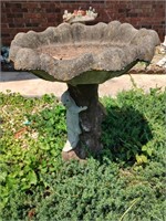 Concrete Squirrel Bird Bath