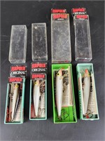 4 Rapala Minnows in Boxes