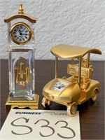 T - LOT OF 2 COLLECTIBLE CLOCKS (S33)