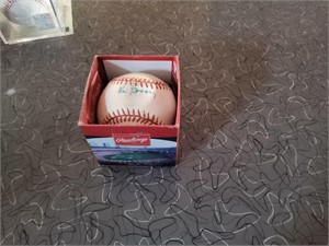 Autographed baseball-Ken Griffey Sr, lost cert