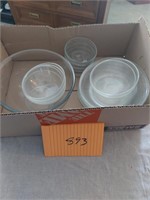 Lot of clear glass ware - plates and bowls