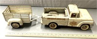 Structo toy truck and wagon