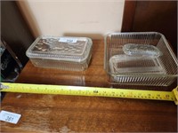 2 Glass Refrigerator Containers