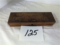 Antique Wood Pencil Box