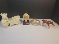 Vintage animal glassware Shawnee pottery p