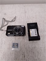 Fuji digital camera with battery and SD card